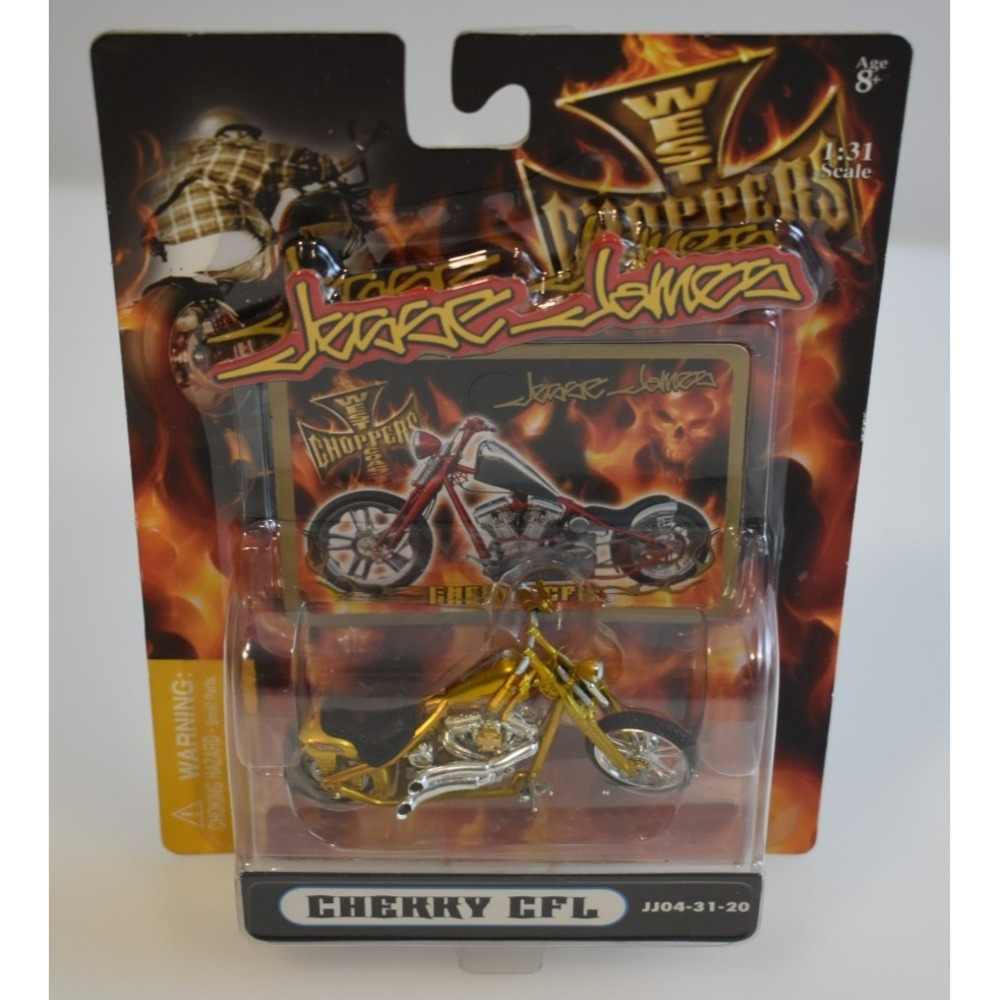 2004 Jesse James West Coast Choppers Cherry CFL JJ04-31-20 1:31 Scale